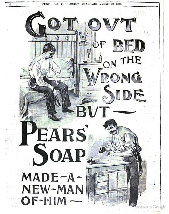 Первая винтажная реклама мыла